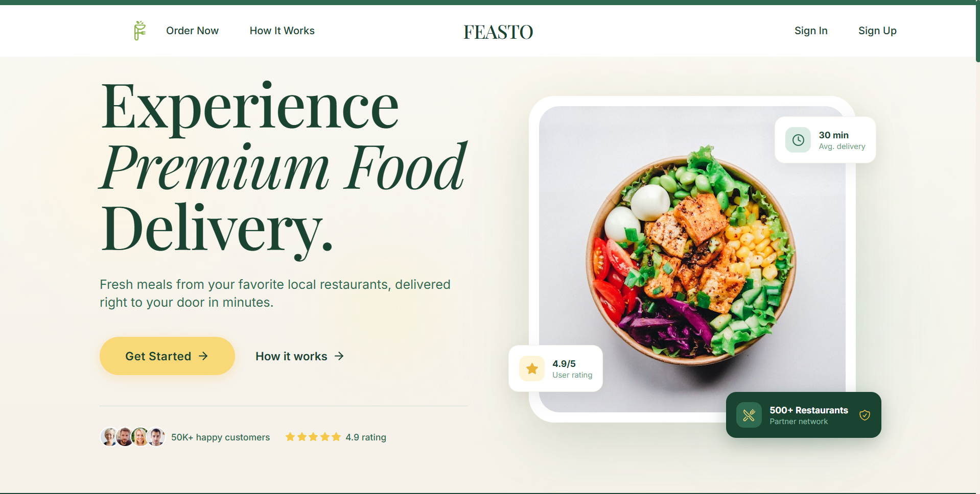 Feasto screenshot